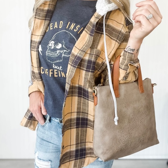 Mustard Plaid Flannel - Picture 1 of 2